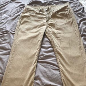 Levi’s 514 corduroy khaki pants